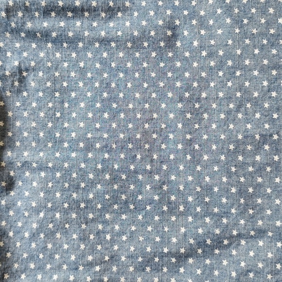 Crewcuts by J.Crew Girls' Peekaboo-Shoulder Top in Chambray Stars - Picture 7 of 14